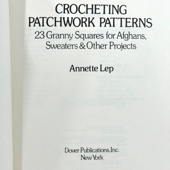 Vintage Crocheting Patchwork Patterns Book (1981) - Picture 3 of 8